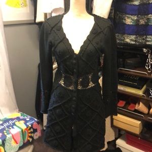 Cardigan snap down crochet -